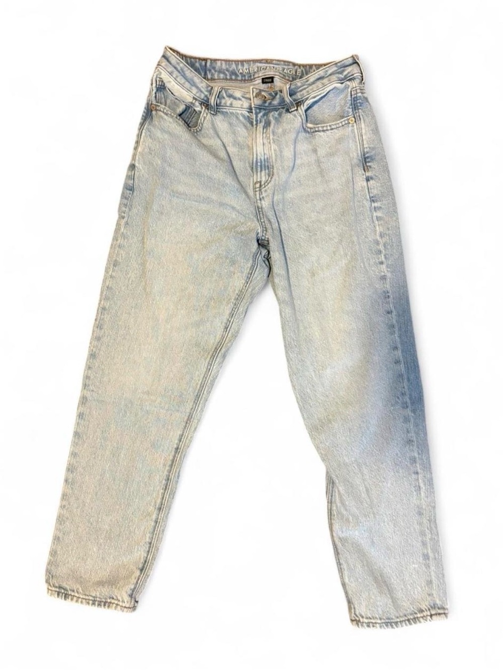 American Eagle Outfitters Light Wash Women's Straight Leg Mom Jeans